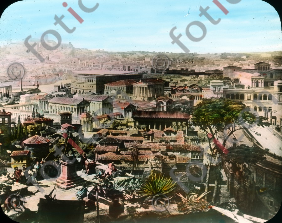 Ansicht von Rom | View of Rome - Foto simon-107-031.jpg | foticon.de - Bilddatenbank für Motive aus Geschichte und Kultur